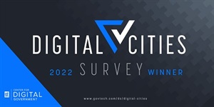 Digital Cities Survey winner badge