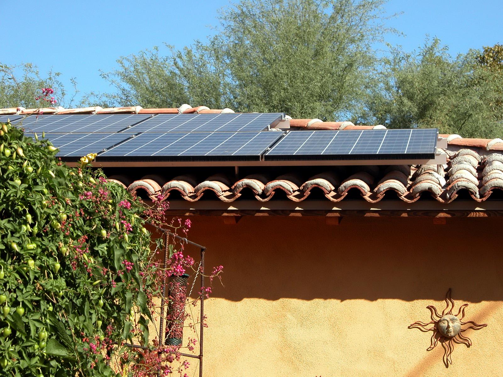 SolarPanels on home rooftop