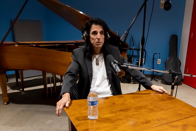 Alice Cooper taping with Mayor