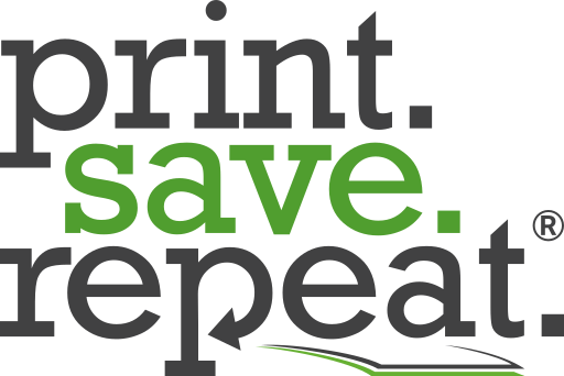 print save repeat logo